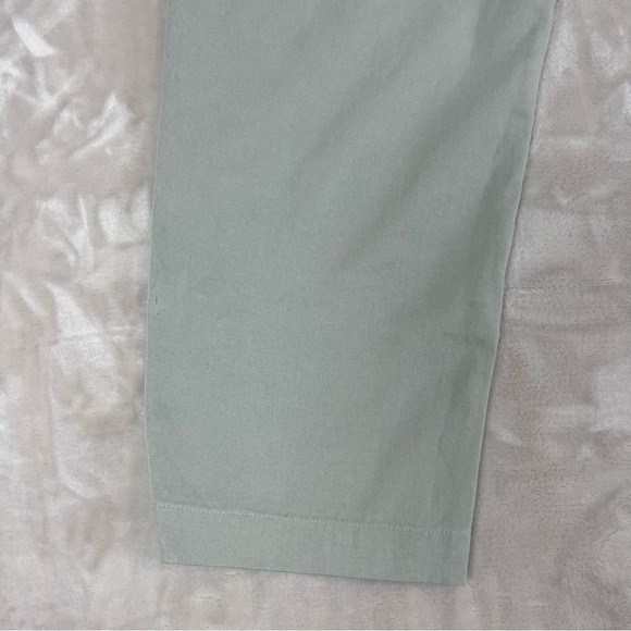 Zara Tan Khaki Cropped Pants Womens Size Large High Waisted Casual Workwear - Picture 11 of 12